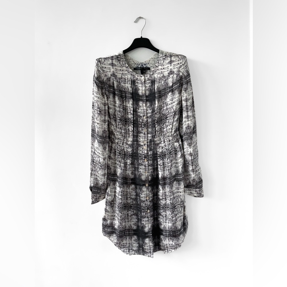 Theyskens' Theory 100% Silk Dress - Black and White